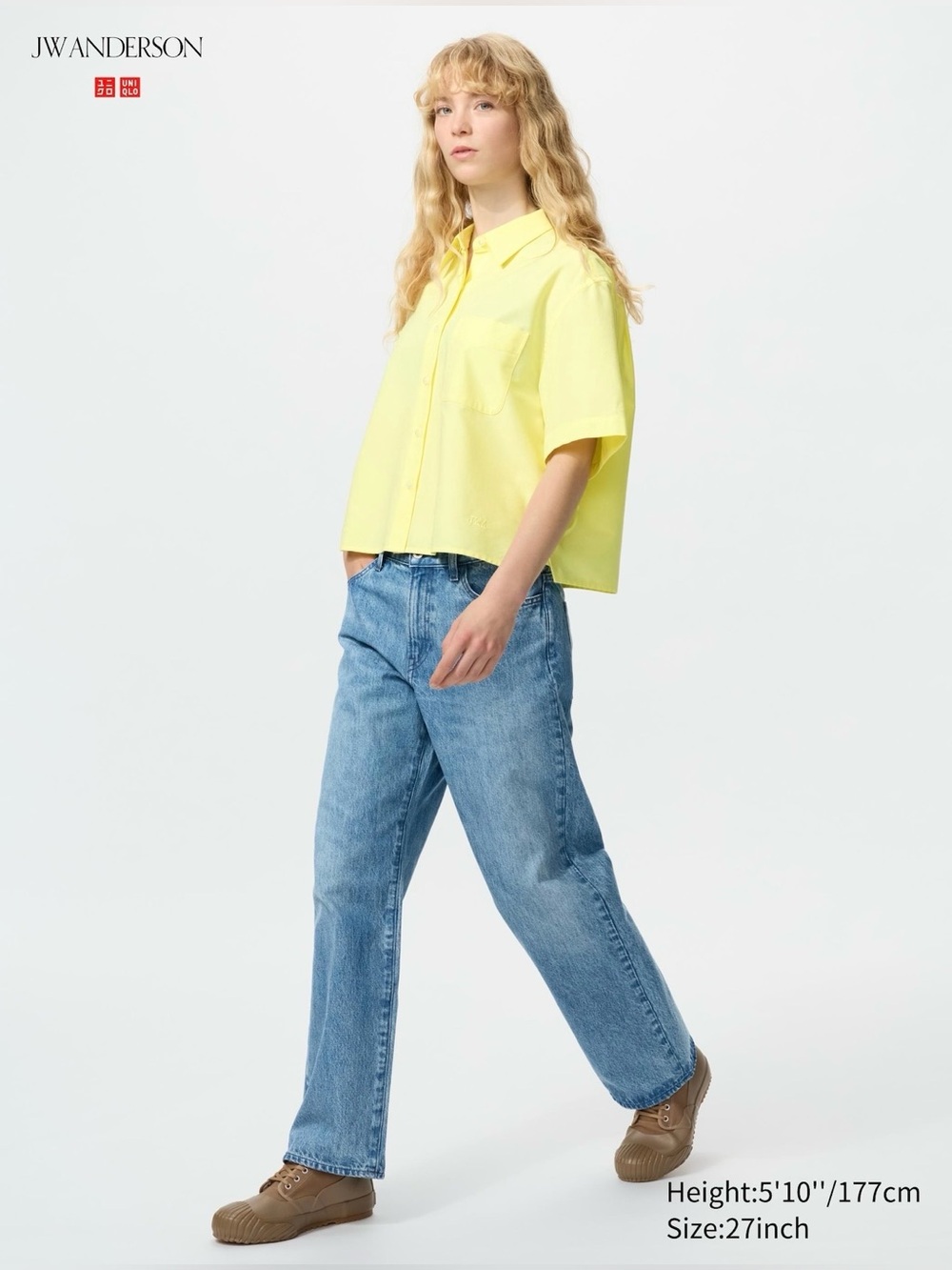 JW Anderson Uniqlo Women’s Straight-Leg Jeans - Blue